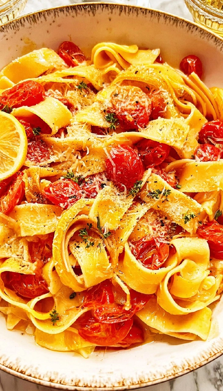 Lemony Cherry Tomato Pasta