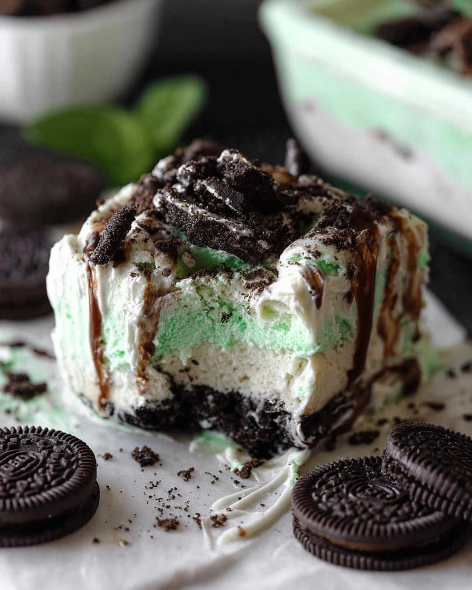 Mint-Oreo-Ice-Cream-Dessert-Recipe