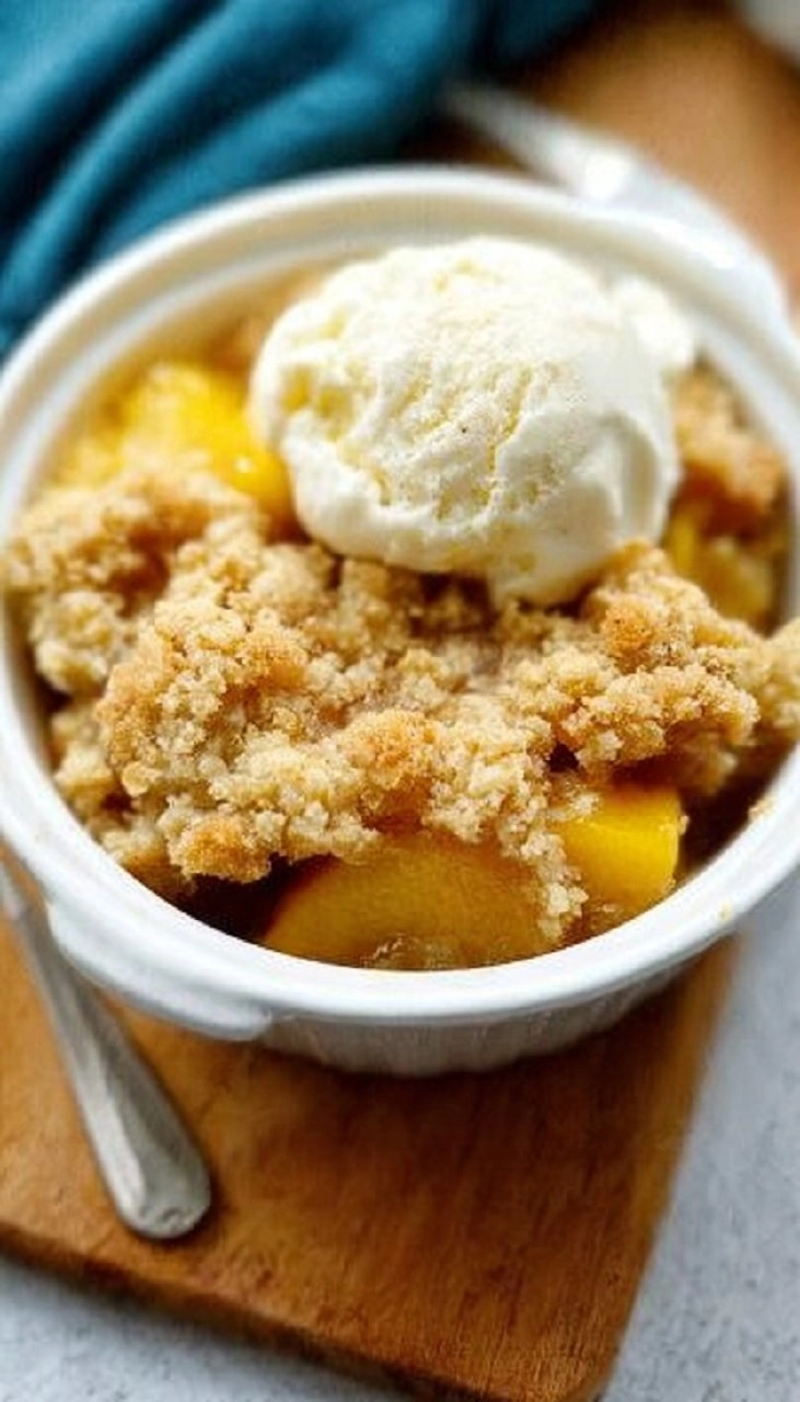 Old-Fashioned Peach Crumble (Just Like Grandma’s!)