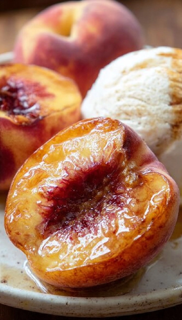 Perfectly Baked Peaches