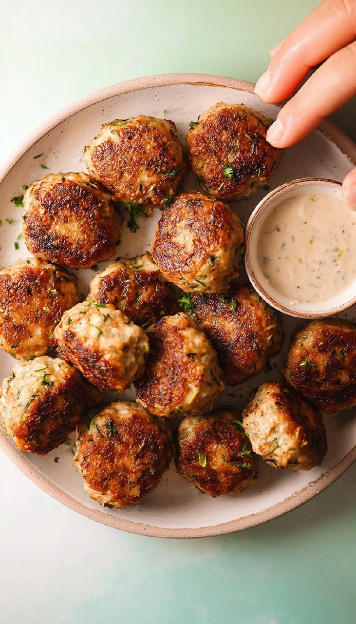 Ranch Turkey Zucchini Meatballs