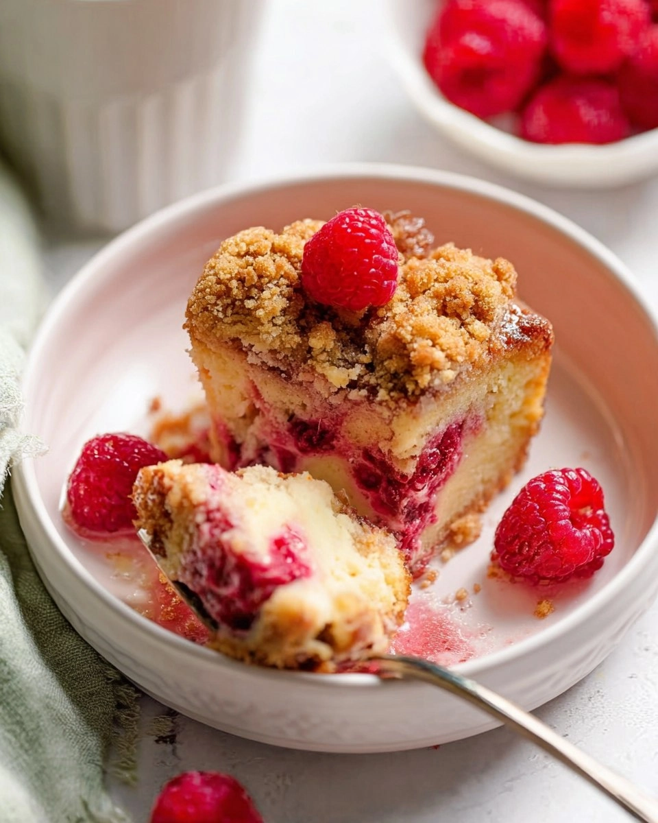 Raspberry Buckle Cake