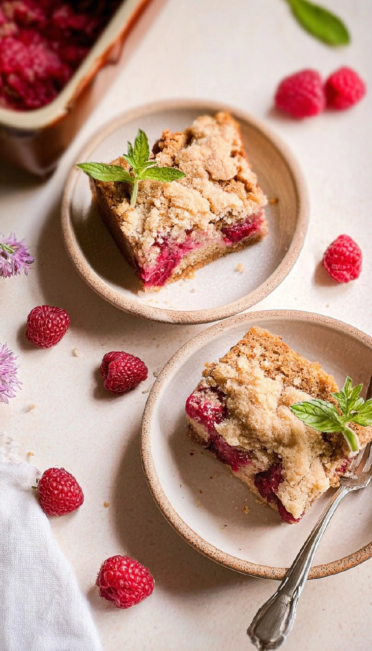 Raspberry Buckle Cake