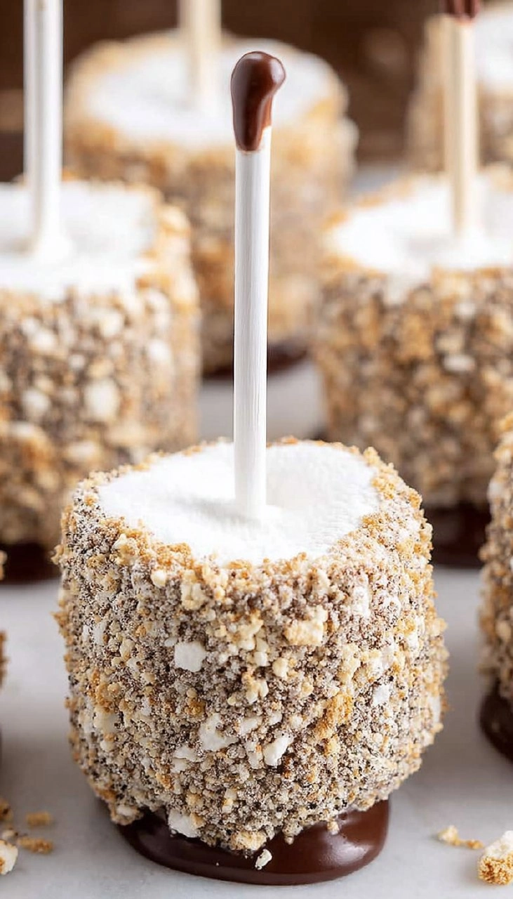 Smores Marshmallow Pops