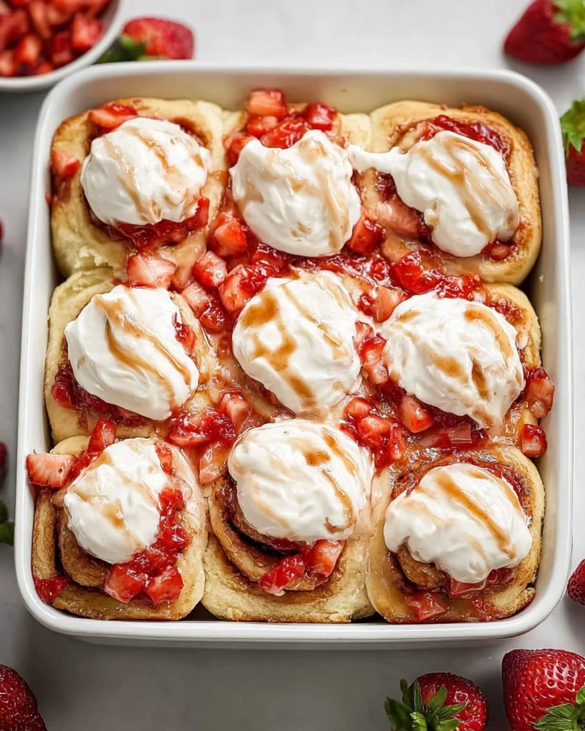 Strawberry-Shortcake-Cinnamon-Rolls-Recipe