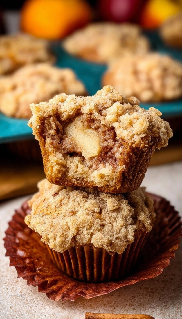 Crumb Apple Muffins