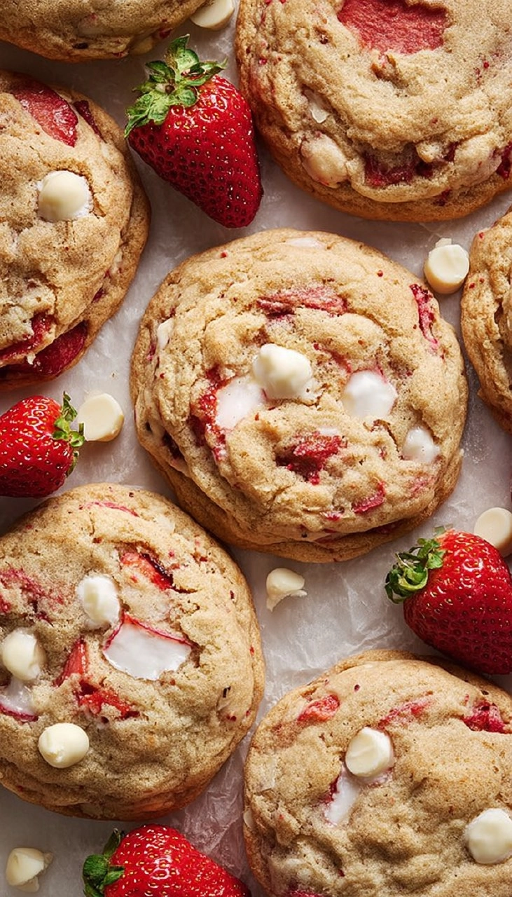 Strawberries and Cream Cookies (The Best Strawberry Flavor!) 105 Strawberries and Cream Cookies (The Best Strawberry Flavor!)