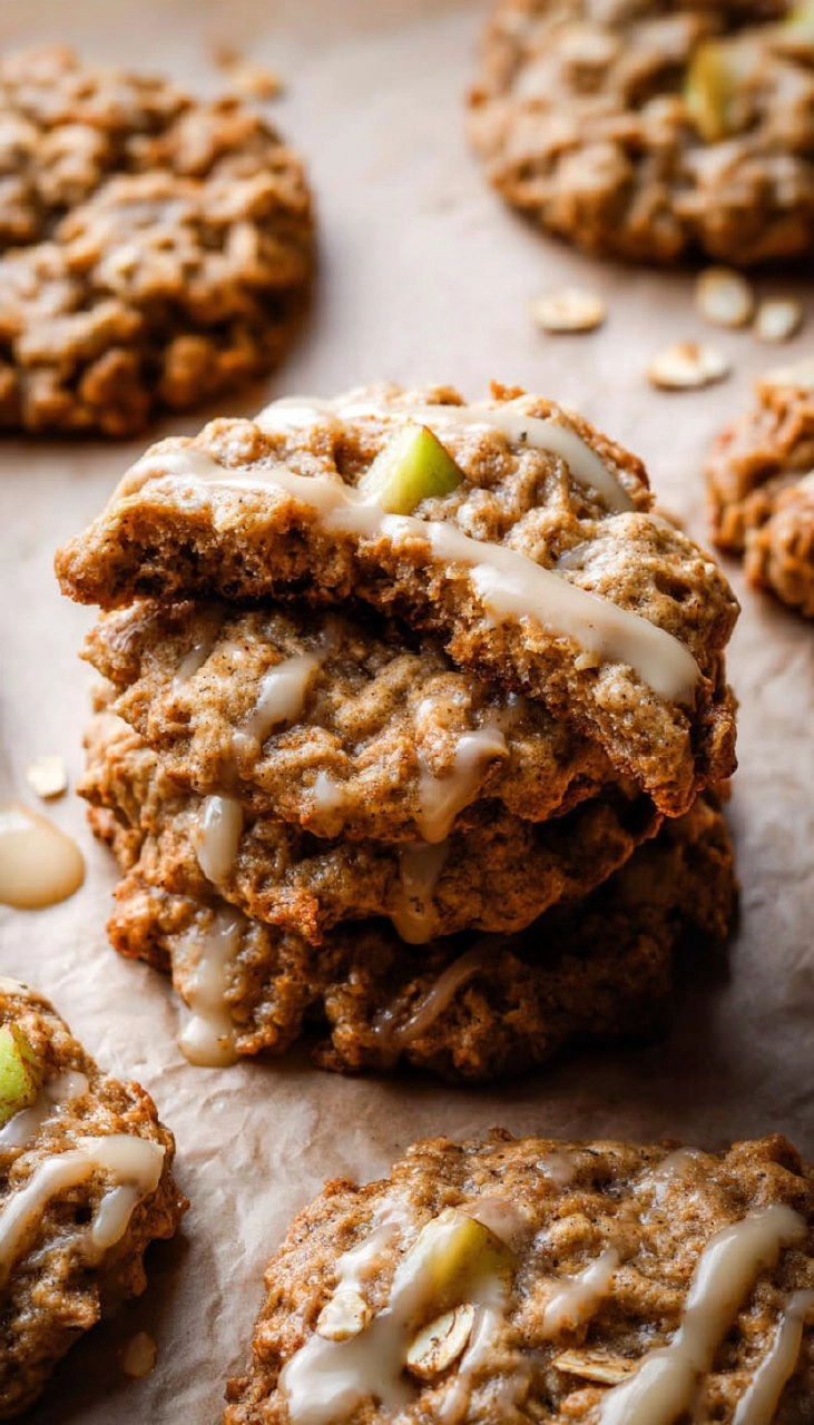 Apple Cinnamon Oatmeal Cookies