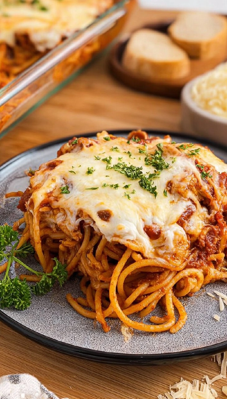 Baked Spaghetti with Cream Cheese