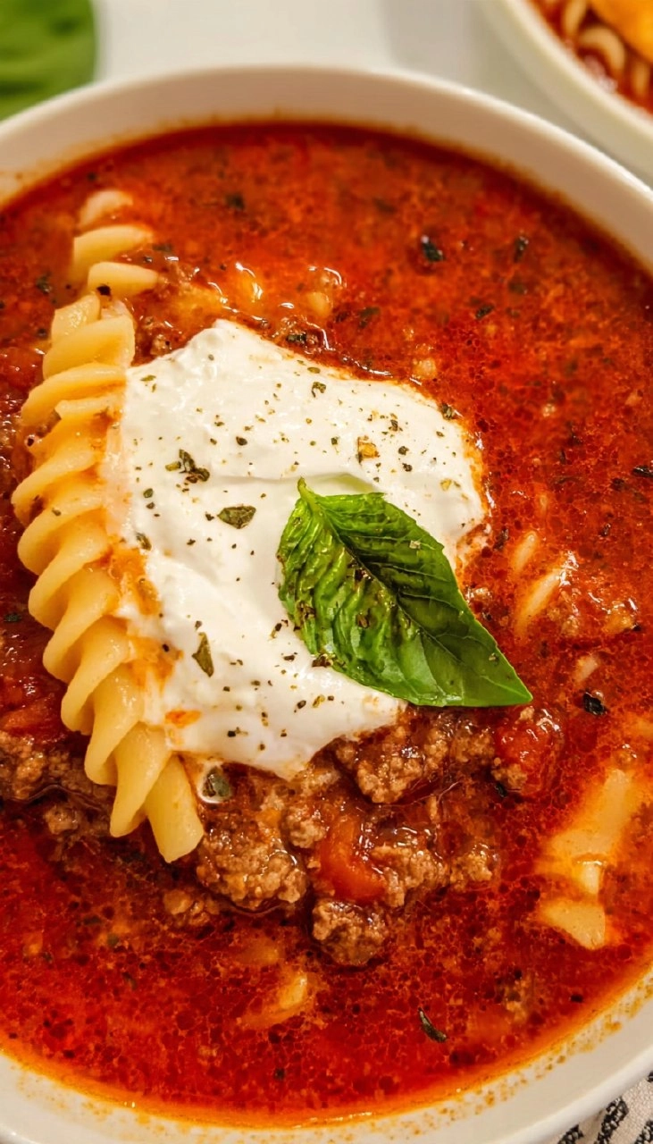 Crockpot Lasagna Soup