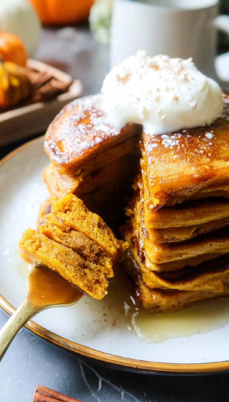 Fluffy Pumpkin Pancakes