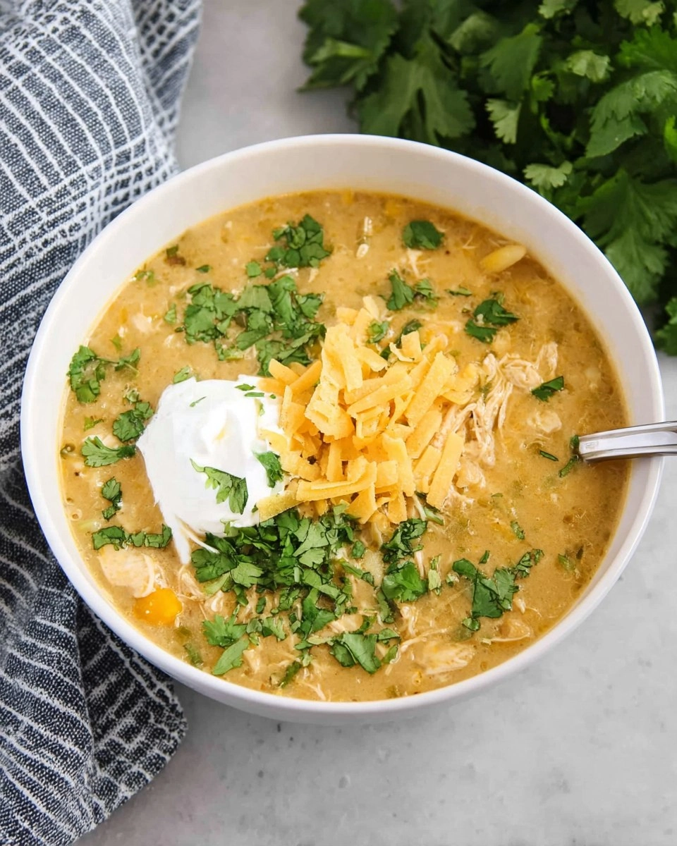 Green Chile Chicken Enchilada Soup