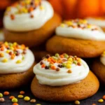 Pumpkin-Cookies-with-Cream-Cheese-Frosting-Recipe