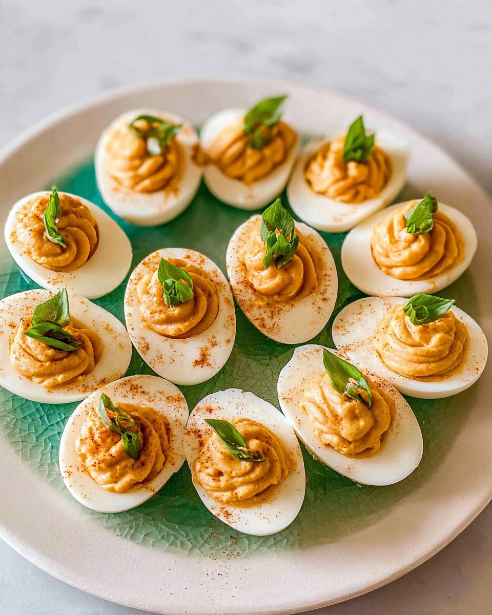 Pumpkin Deviled Eggs