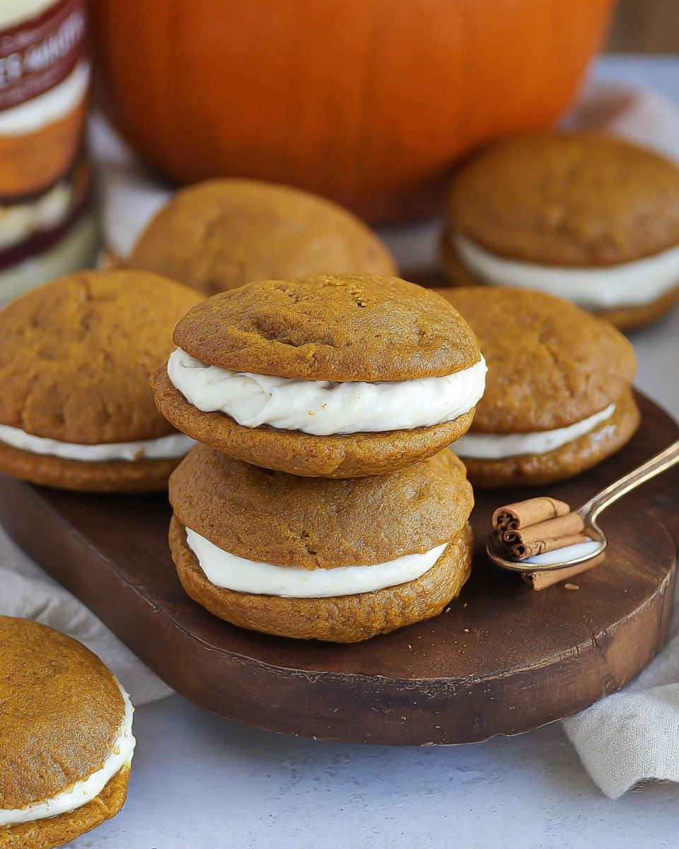 Pumpkin Whoopie Pies with Cream Cheese Filling 129 Pumpkin Whoopie Pies with Cream Cheese Filling