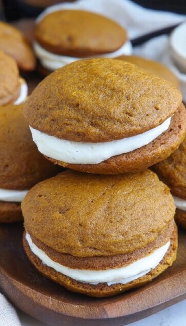 Pumpkin Whoopie Pies with Cream Cheese Filling 130 Pumpkin Whoopie Pies with Cream Cheese Filling
