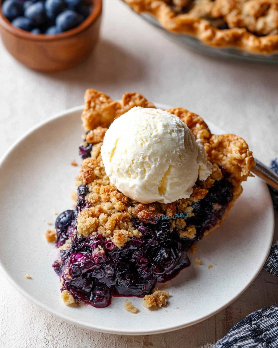 Blueberry Crumble Pie