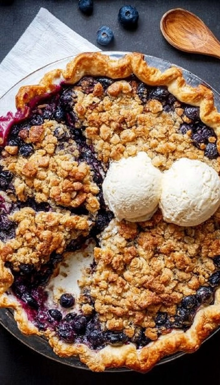 Blueberry Crumble Pie