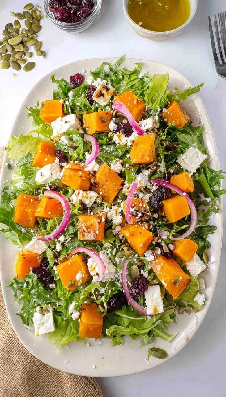 Butternut Squash and Feta Salad