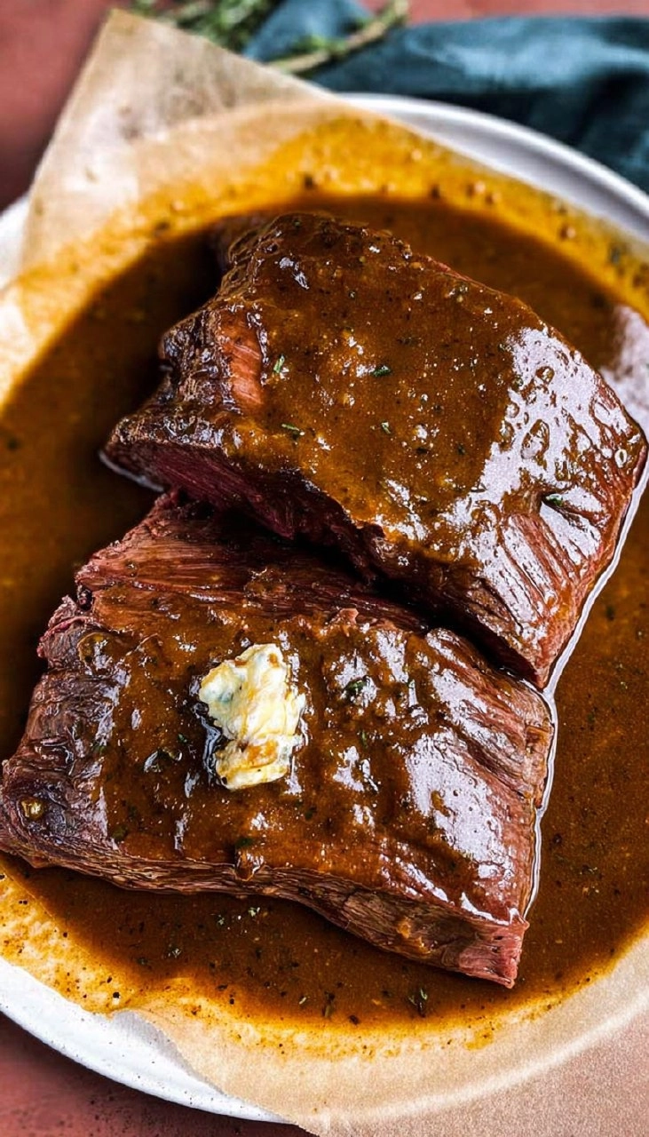 Marinated Venison Steak with Garlic Herb Butter 135 Marinated Venison Steak with Garlic Herb Butter