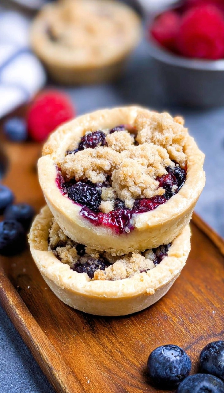 Mini Pies (Berry Crumble Pies)