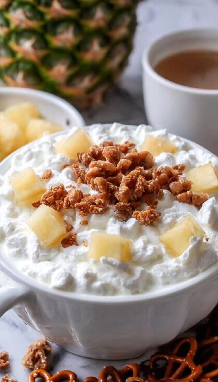 Pineapple Pretzel Salad Fluff