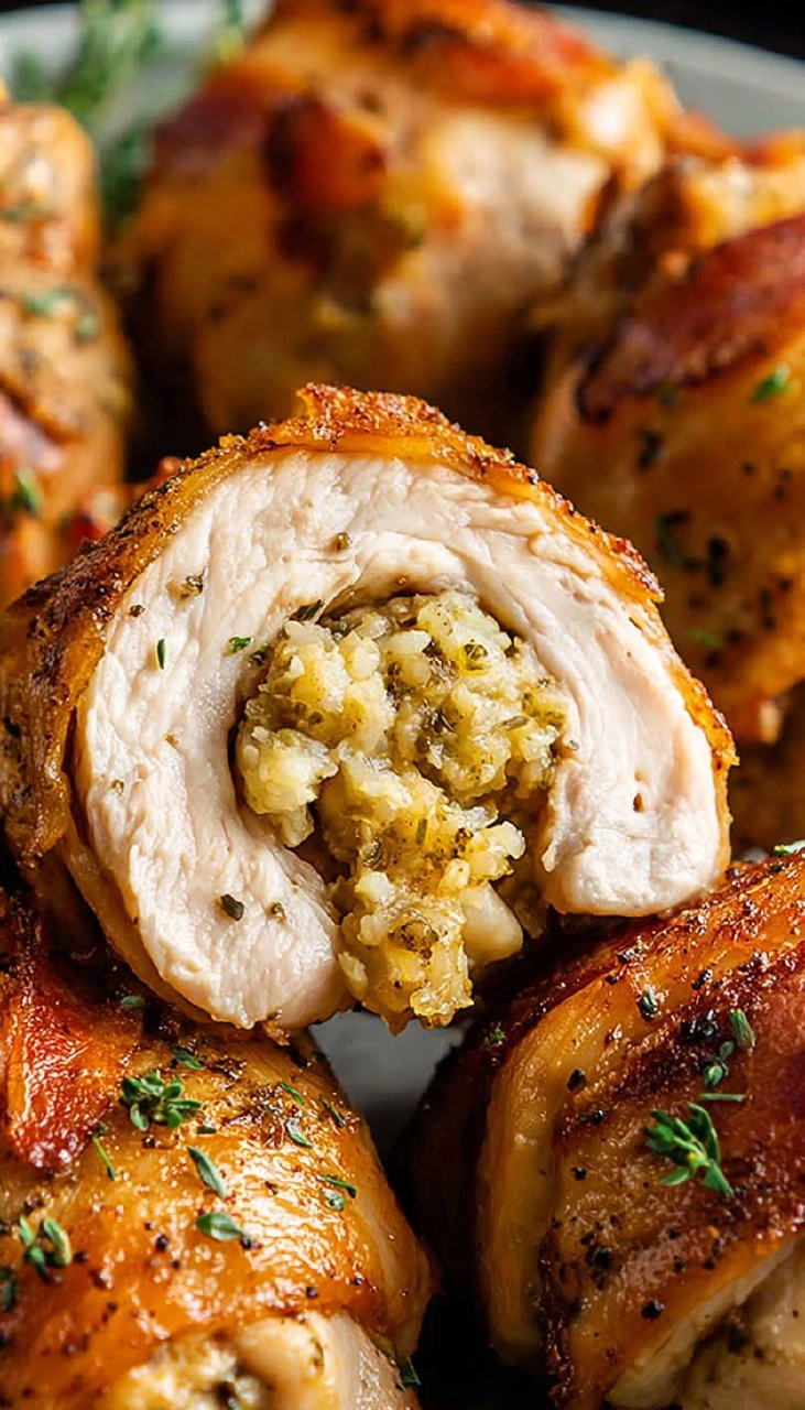 Stuffed Chicken Thighs