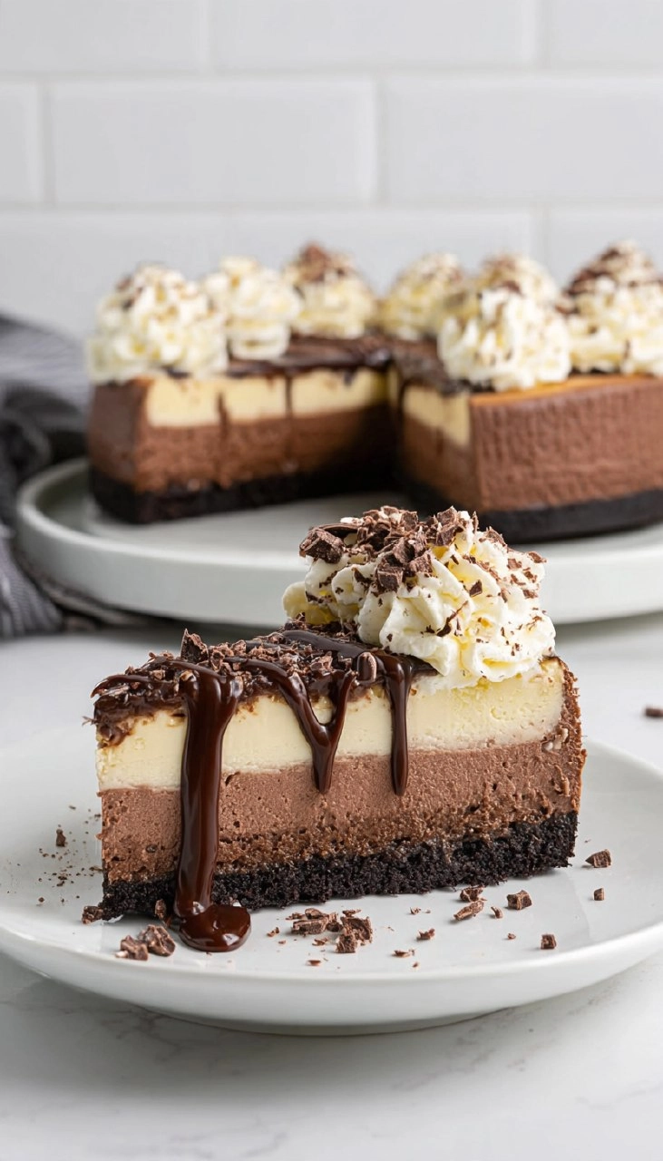 Triple Chocolate Cheesecake